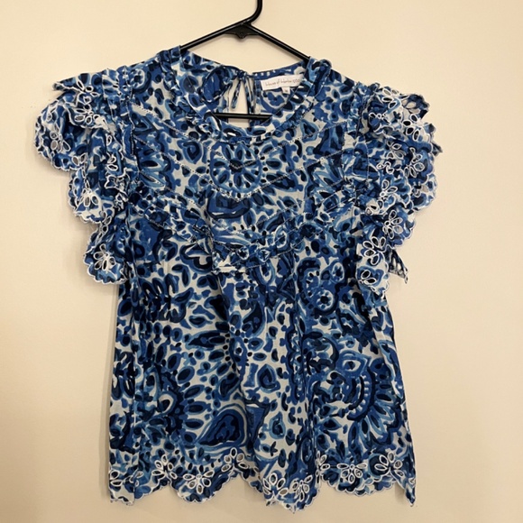 House of Harlow Ruffle Blouse size M - Picture 7 of 8
